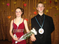 Элегантная пара из 9г класса - Умрихина Анна и Жирнов Анатолий